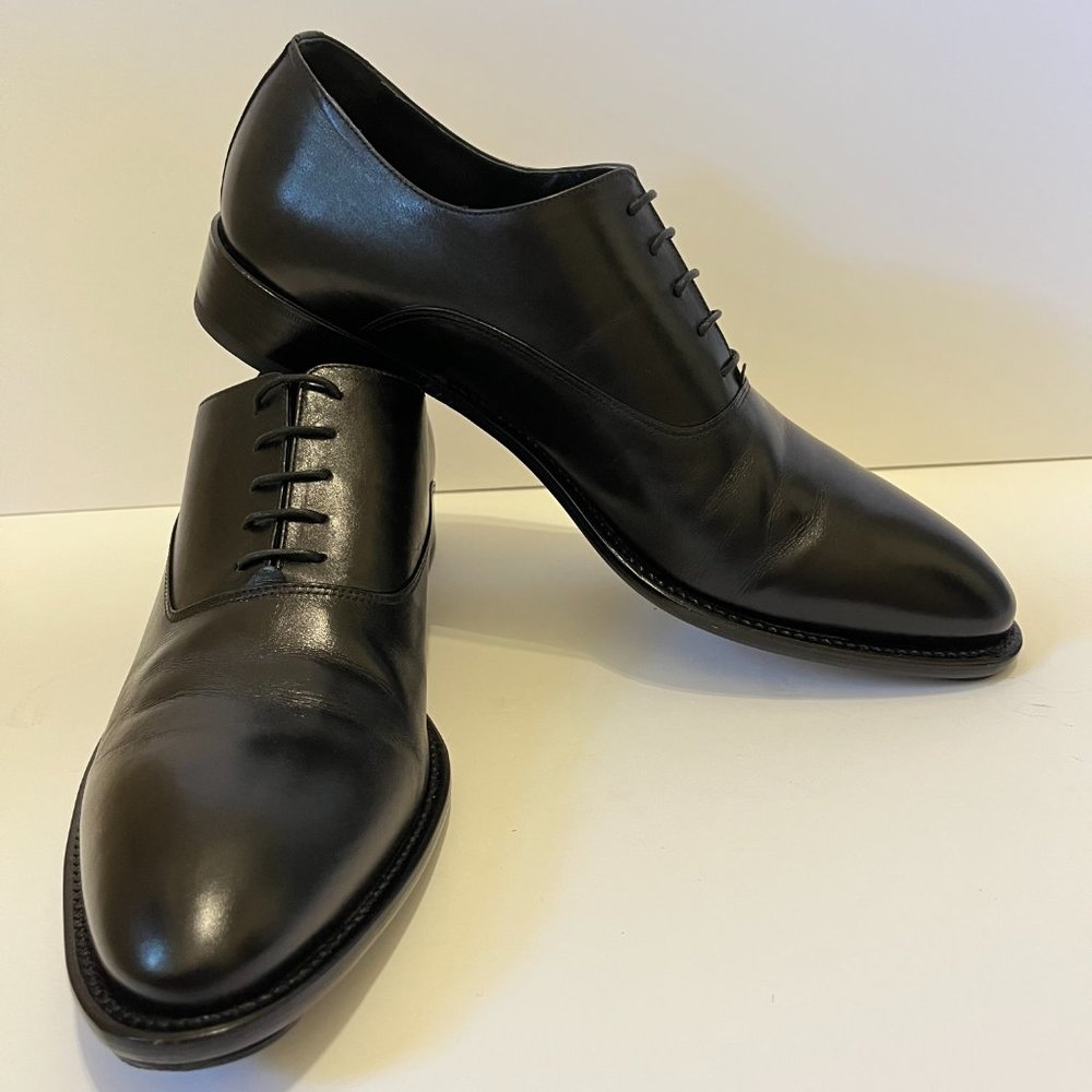 Black Oxford Dress Shoe by Enrico Fantini - Picture 12 of 14